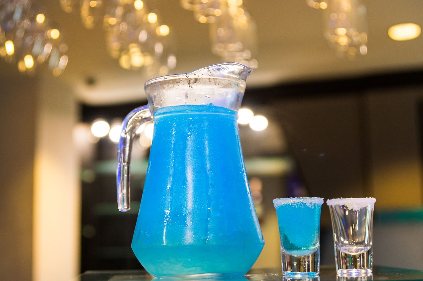 Blue cocktails